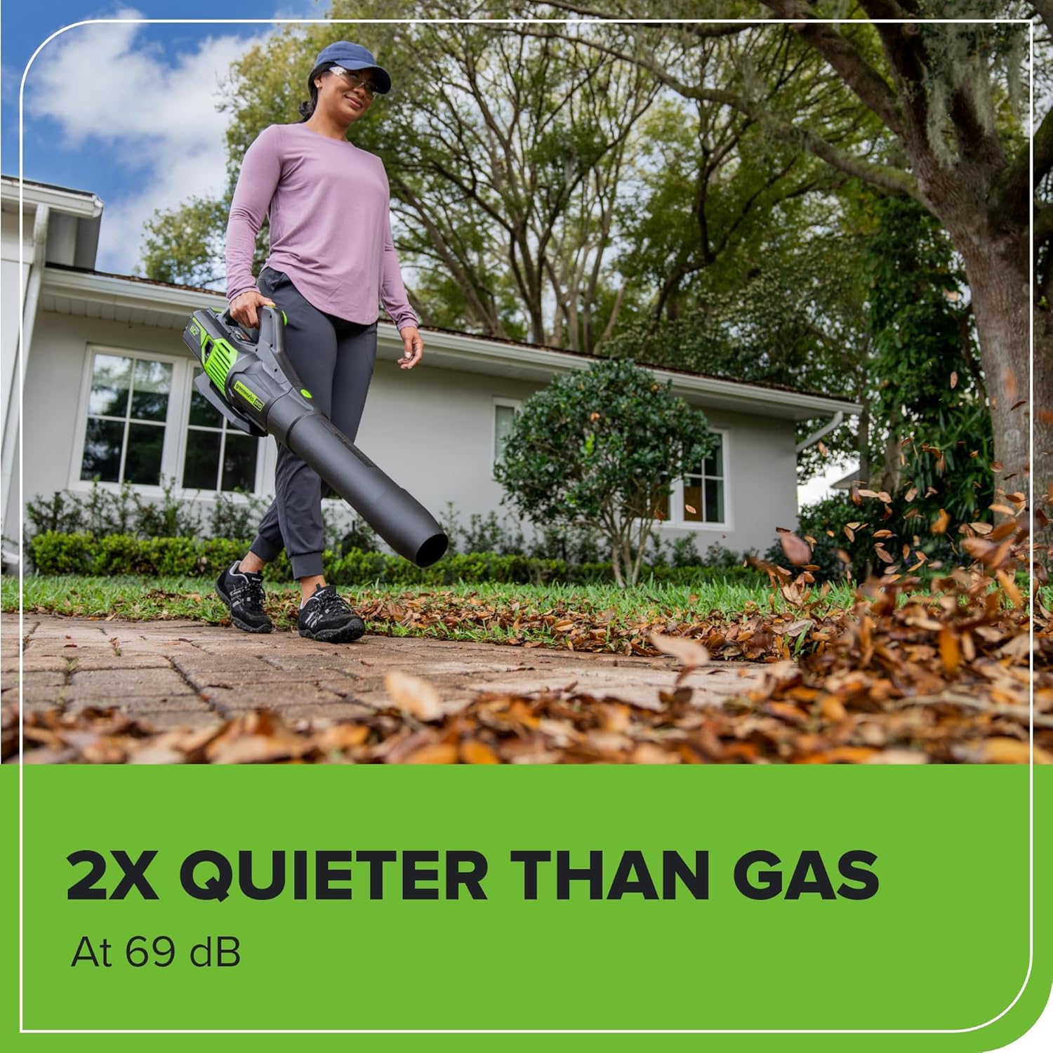 Greenworks 60V 17" Brushless (Push) Mower + 60V (610 CFM) Brushless Blower  4.0Ah Battery and 3A Charger