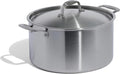 Made In Cookware | 12 Quart Stainless Steel Stock Pot With Lid | 5 Ply Stainless Clad | Professional Cookware | Crafted in Italy | Induction Compatible