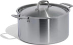 Made In Cookware | 12 Quart Stainless Steel Stock Pot With Lid | 5 Ply Stainless Clad | Professional Cookware | Crafted in Italy | Induction Compatible