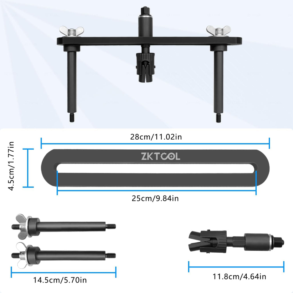 ZKTOOL New Upgraded Version Fuel Injector Puller Removal Tool Compatible with Land Rover Jaguar 3.0L 5.0L Gasoline Engine, Easily Remove Fuel Injectors Without Damage, Replaceable 310-197