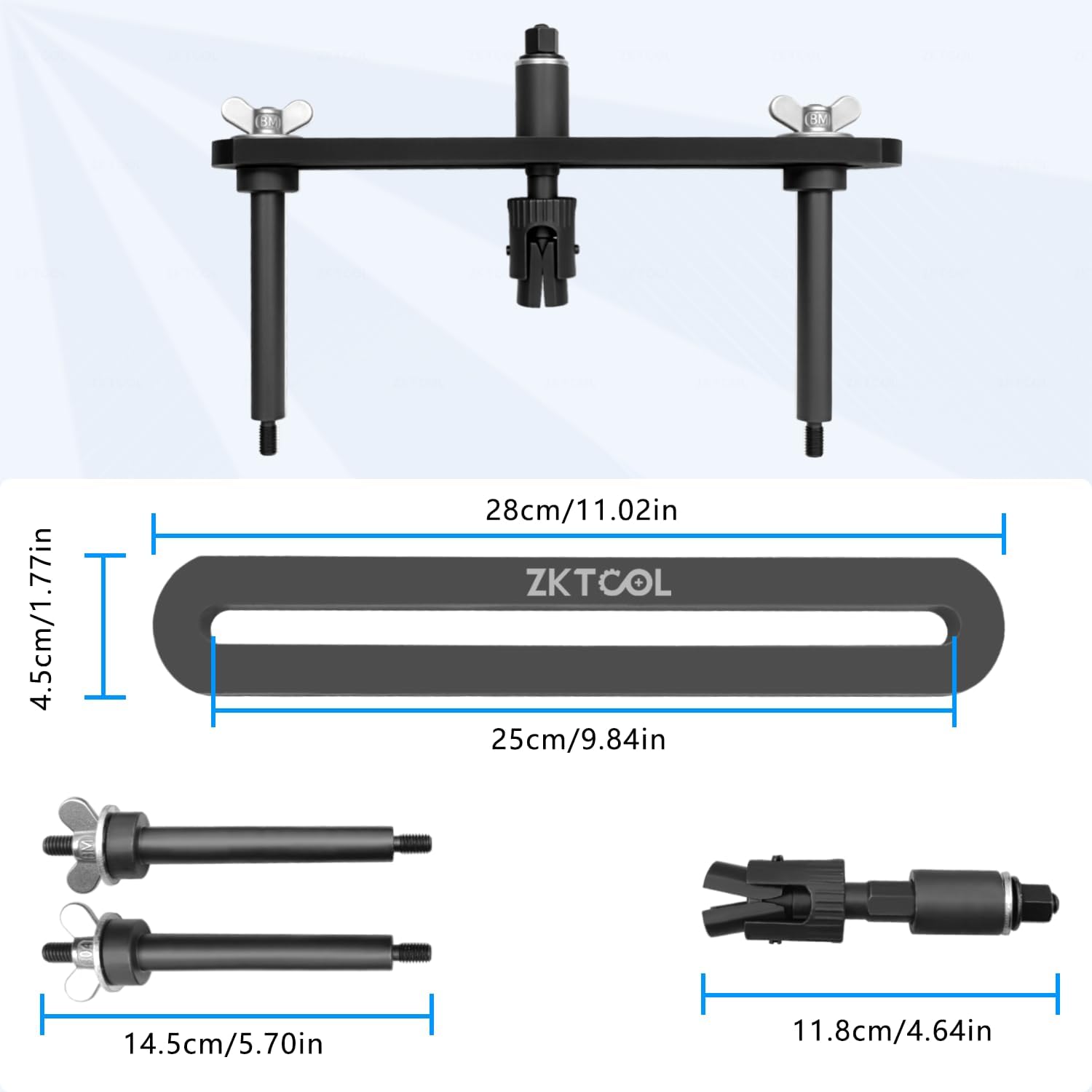 ZKTOOL New Upgraded Version Fuel Injector Puller Removal Tool Compatible with Land Rover Jaguar 3.0L 5.0L Gasoline Engine, Easily Remove Fuel Injectors Without Damage, Replaceable 310-197