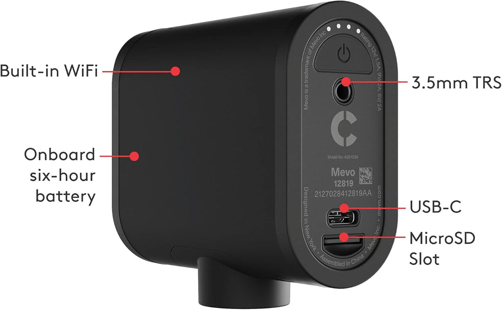 Logitech for Creators Mevo Start  Wireless Live Streaming Camera  1080p HD Video Quality  Intelligent App Control  Stream via LTE or Wi-Fi - Black