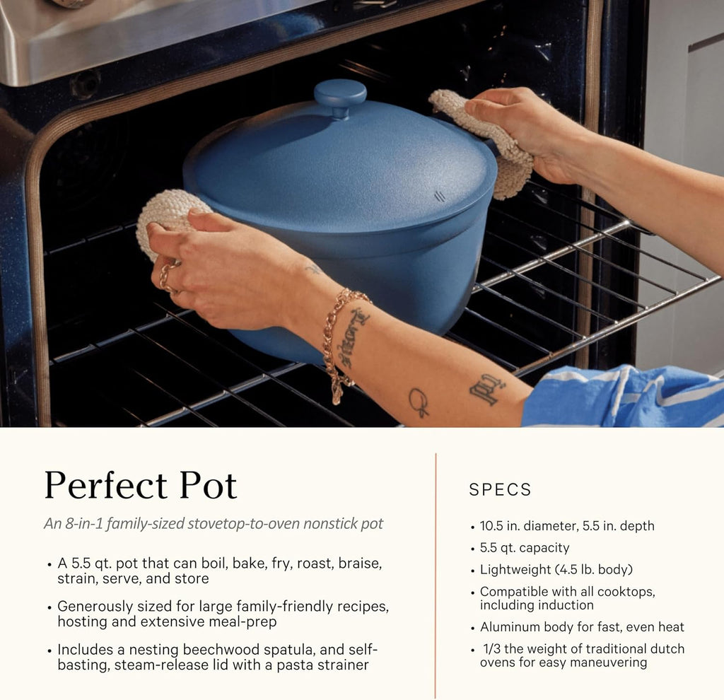 Our Place Cookware Set - 13-Piece Kit Including the Always Pan, Perfect Pot and Spatulas | Multifunctional, Toxin-Free Nonstick | Heat Safe up to 450°F | Oven, Stove, Induction Compatible | Steam