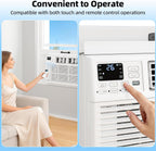 Antarctic Star 6,000 BTU Window Air Conditioner, Window AC Unit, Cools Rooms up to 250 Sq.Ft., 6 in 1 Modes Air Conditioner Window Unit with Remote Control, Easy to Install, Energy Saving, White