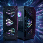 STGAubron Gaming PC Desktop Computer  AMD Ryzen 5 5500 up to 4.2G  Radeon RX 6500 4G  16GB DDR4  512GB SSD  WiFi 6  BT 5.2  RGB Fan x4  Windows 11 Home