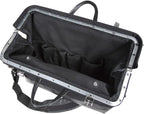 Klein Tools 510218SPBLK Tool Bag, Large 18-Inch Deluxe Canvas Tool Bag and Organizer with 13 Pockets and Shoulder Strap, Black