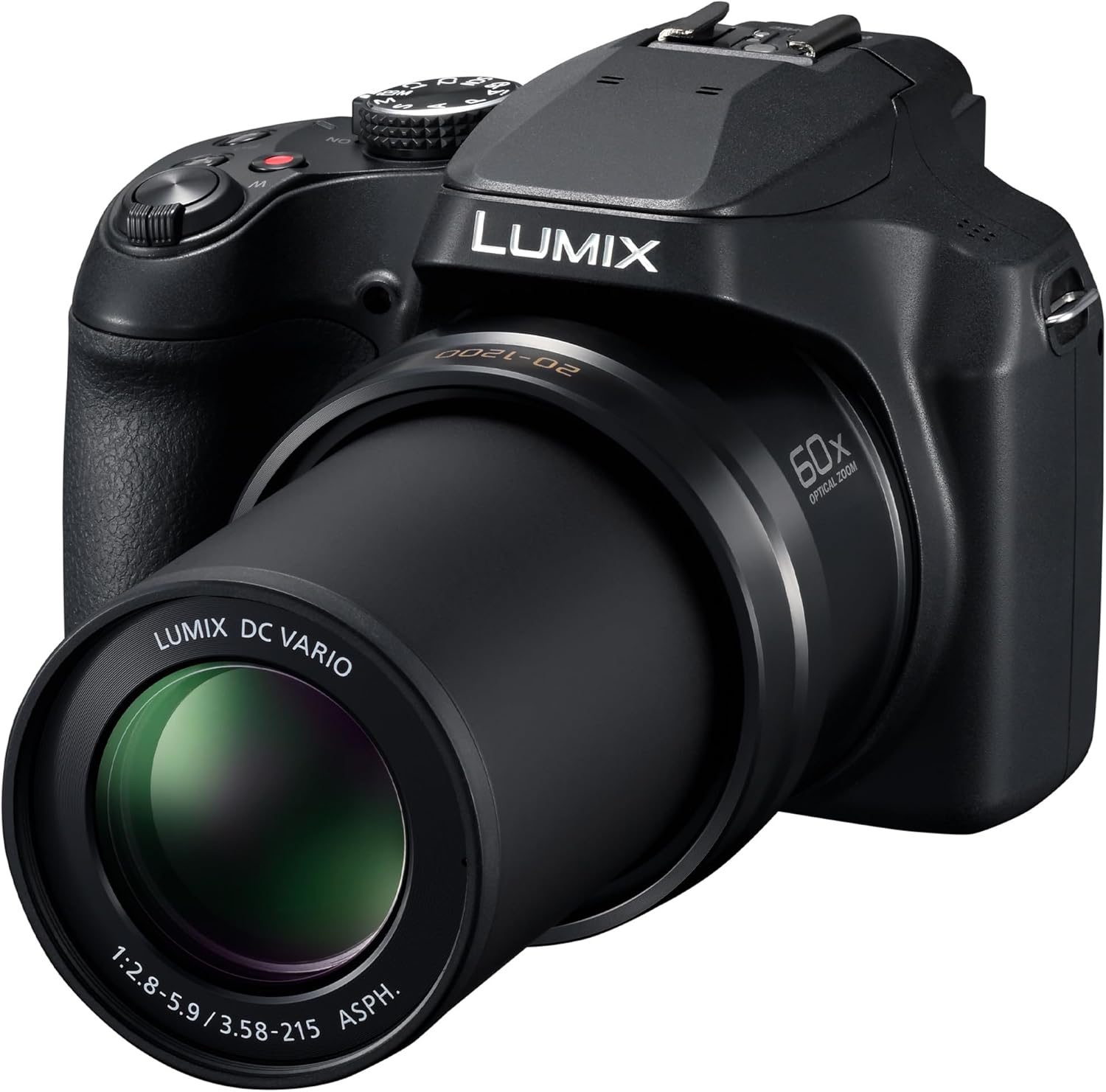 Panasonic LUMIX FZ80D Point and Shoot Digital Camera 4K Photo/Video Recording with Power Optical Image Stabilizer  Vlogging Camera with 60X Optical Zoom & 20-1200mm Wide-Angle Lens - DC-FZ80D