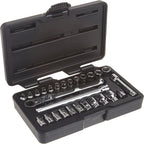 GEARWRENCH 27 Pc. 1/4" Drive 6 Pt. Pass-Thru Mechanics Tool Set, Standard SAE/Metric - 891427