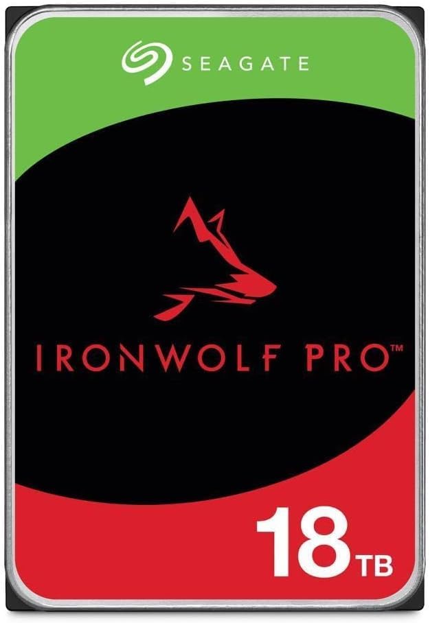 Seagate IronWolf Pro 18TB NAS HDD  ST18000NE000 SATA 6Gb/s 3.5" (Renewed)