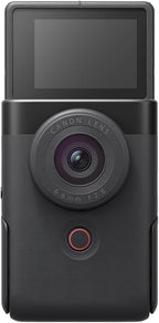 Canon PowerShot V10 Compact Vlogging Camera  1" CMOS Sensor  4K Video Streaming  Built‑in Wide‑Angle Zoom Lens  Flip‑LCD & Stereo Mic  Image Stabilization  Creator Studio in Your Pocket  Black