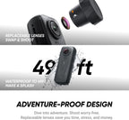 Insta360 X4 Air Motorcycle Ultimate Multiview Bundle - Lightweight 165g 8K 360 Camera  Invisible Selfie Stick  Replaceable Lenses  Shoot First & Frame Later  Built-in Wind Guard  Stabilization