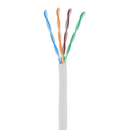 Elite CAT5E Riser (CMR), 1000ft, UTP 24AWG, Solid Bare Copper, 350MHz, UL Certified, Easy to Pull (Reelex II) Box, Bulk Ethernet Cable, White