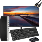 HP ProDesk 600 G3 SFF Desktop Computer with 21.5" FHD Monitor  Intel Quad Core i5-6500  16GB DDR4  256GB SSD  DisplayPort  Keyboard & Mouse  WiFi  BT  Windows 11 Pro (Renewed)  Black