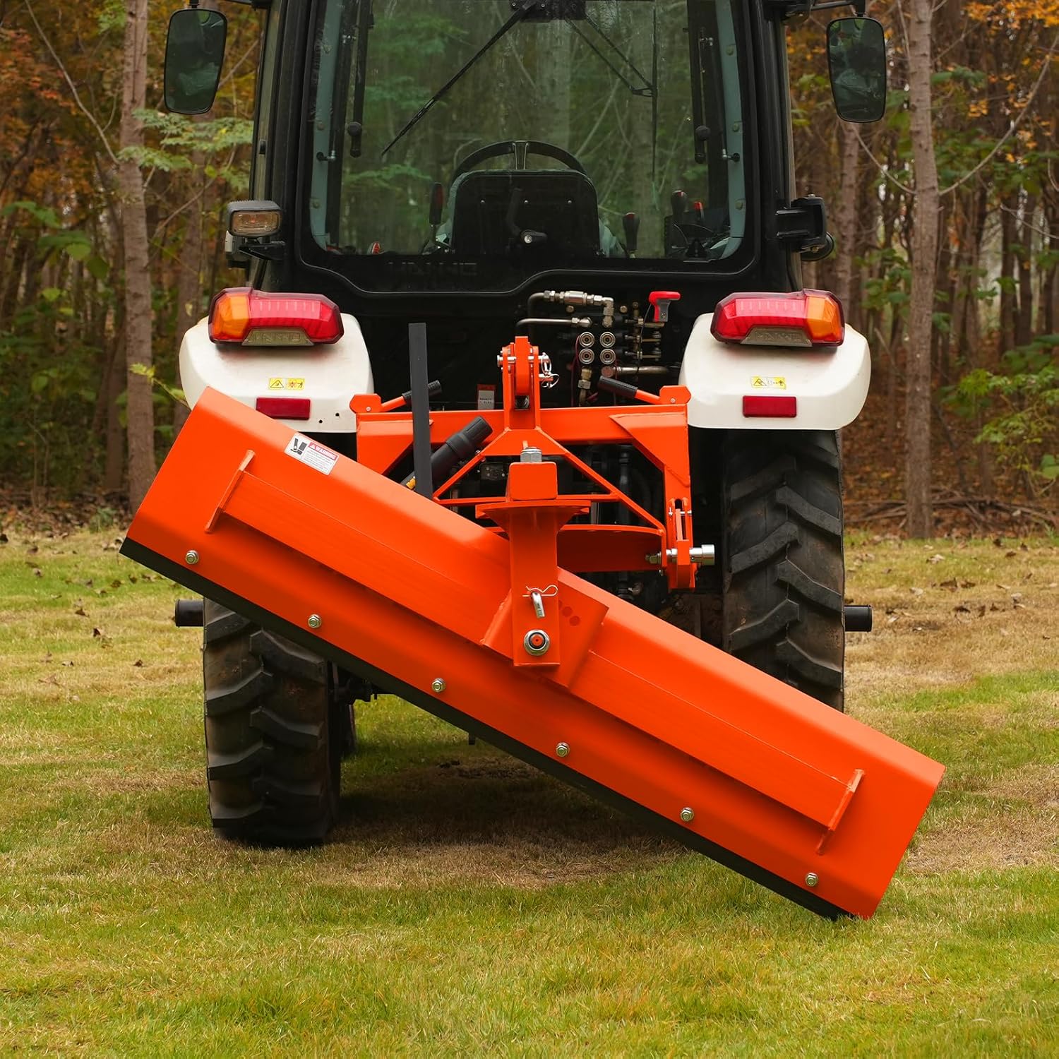 72" 6-Way Adjustable Tractor Rear Blade 3-Point Hitch Attachment- 25.6" Offset & ±45° Angle  Cat.1 20-45HP  RB72S