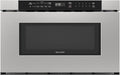 Sharp SMD2420MS 24-Inch Built-In Microwave Drawer Oven, 1.2 Cu. Ft, Stainless Steel, Touch Control Panel, Sensor Cook Technology, Under-Counter Installation