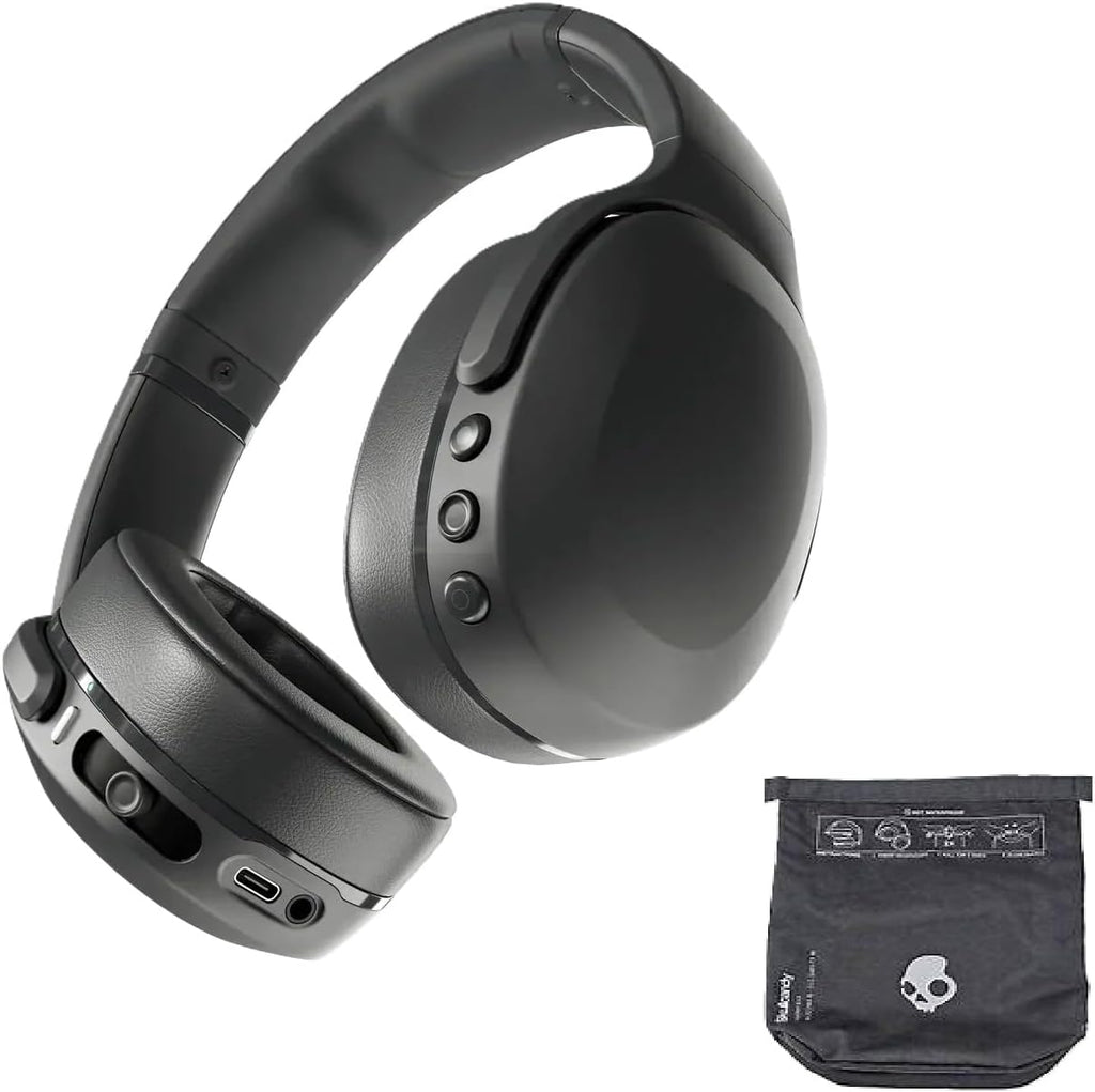 Skullcandy Crusher EVO Wireless Noise-Isolating Over-Ear Headphones Bundle - Black