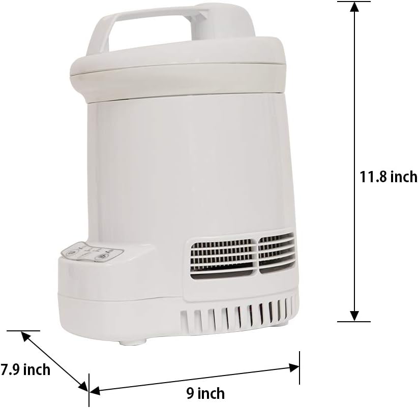 Total Chef Ice Cream Factory Automatic Electric Ice Cream Maker, 1.3 qt (1.2L), White, Make Easy Homemade Frozen Yogurt, Sorbet, Gelato with Fresh Ingredients, No Salt or Pre-Freezing Needed,TCIF06-A