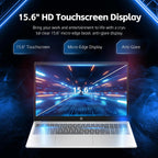 HP 15.6" Touchscreen Laptop  Intel Core i5 Processor  16GB RAM  512GB SSD  Numeric Keypad  Bluetooth  Wi-Fi  Long Battery Life  Windows 11 Home  Alpacatec Accessories  Silver