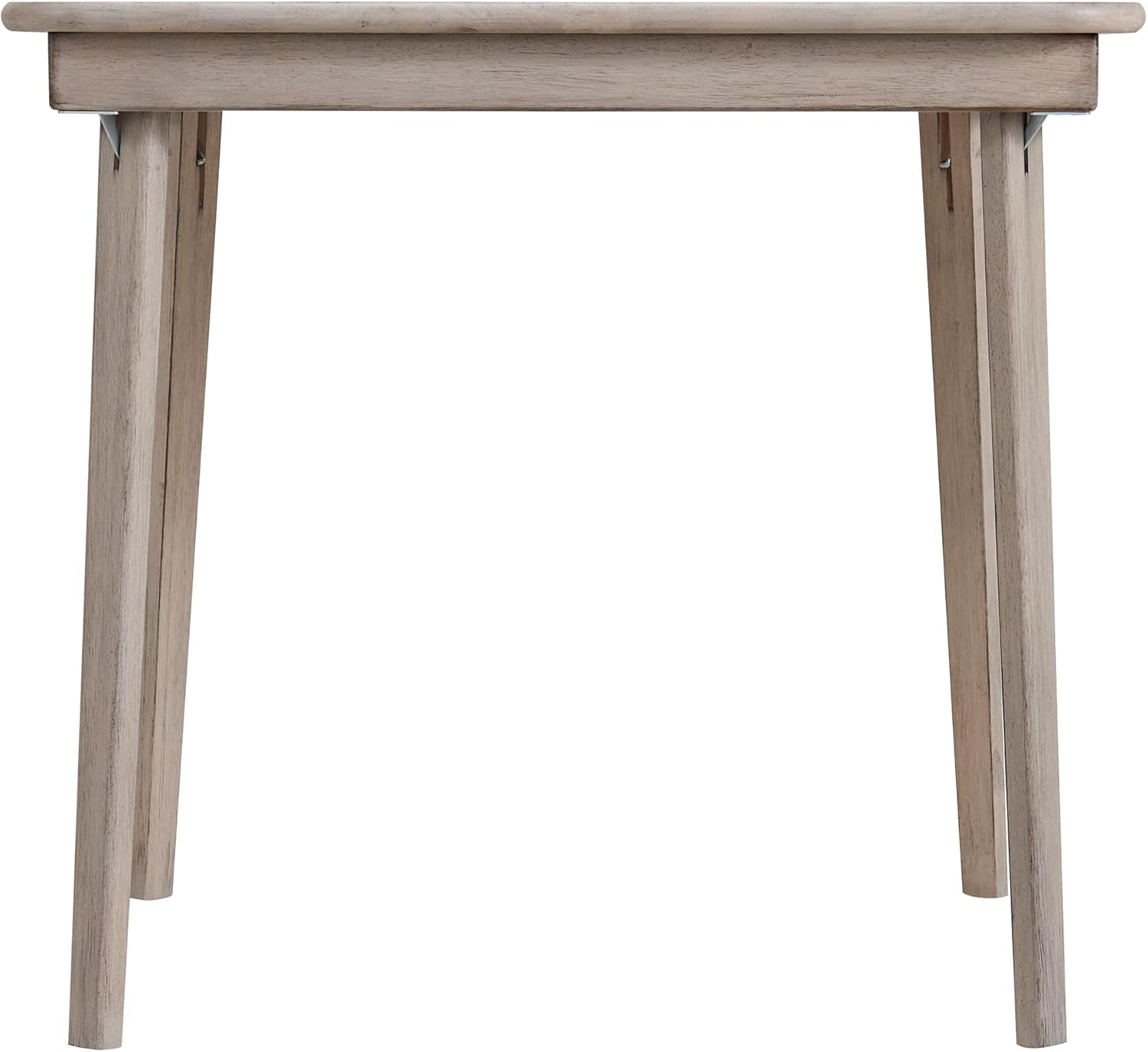 Stakmore Classic Straight Edge Square Folding Card Table 32x32 - No Assembly Wooden Foldable Card Table, Bridge, Board Game, Steel Mechanism, Folding Legs, Space-Saving, Driftwood Frame