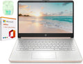 HP 14" LED Business Laptop Computer  32GB RAM 640GB Storage (128GB UFS + 512GB SD Card)  Intel Quad-Core N150  Windows 11 S & 1-Year Microsoft Office 365 Included  PLUSERA Earphones  Rose Gold