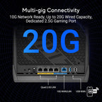 ASUS RT-BE86U BE6800 Dual-Band WiFi 7 Router  Supports 4096-QAM  MLO  AI WAN Detection  AiMesh  Subscription-Free Network Security  and Comprehensive VPN Features  Guest Network Pro  Gaming