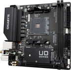 Gigabyte A520I AC (AMD Ryzen AM4/Mini-ITX/Direct 6 Phases Digital PWM with 55A DrMOS/Gaming GbE LAN/Intel WiFi+Bluetooth/NVMe PCIe 3.0 x4 M.2/3 Display Interfaces/Q-Flash Plus/Motherboard)