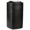 Commercial Zone PolyTec™ Side Entry Trash Container, Square, Tray, Dual Flipper, Dome Top