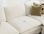 Txtin's Cloud Couches for Living Room L Shaped Sectional Couch with Ottoman Deep Plush 4 Seats Sofa Modern Sofa for Apartment | Cloud, L shaped, Deep Seat, Movable Ottoman, 4 Seat, Sectional