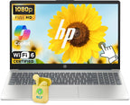 HP 15.6" FHD Touchscreen Business Laptop Computer  Intel 8-Core i3-N305 Processor  16GB RAM 512GB SSD  Numeric Keypad  Windows 11  AI Copilot Ready  NLY Earphones  Moonlight Blue
