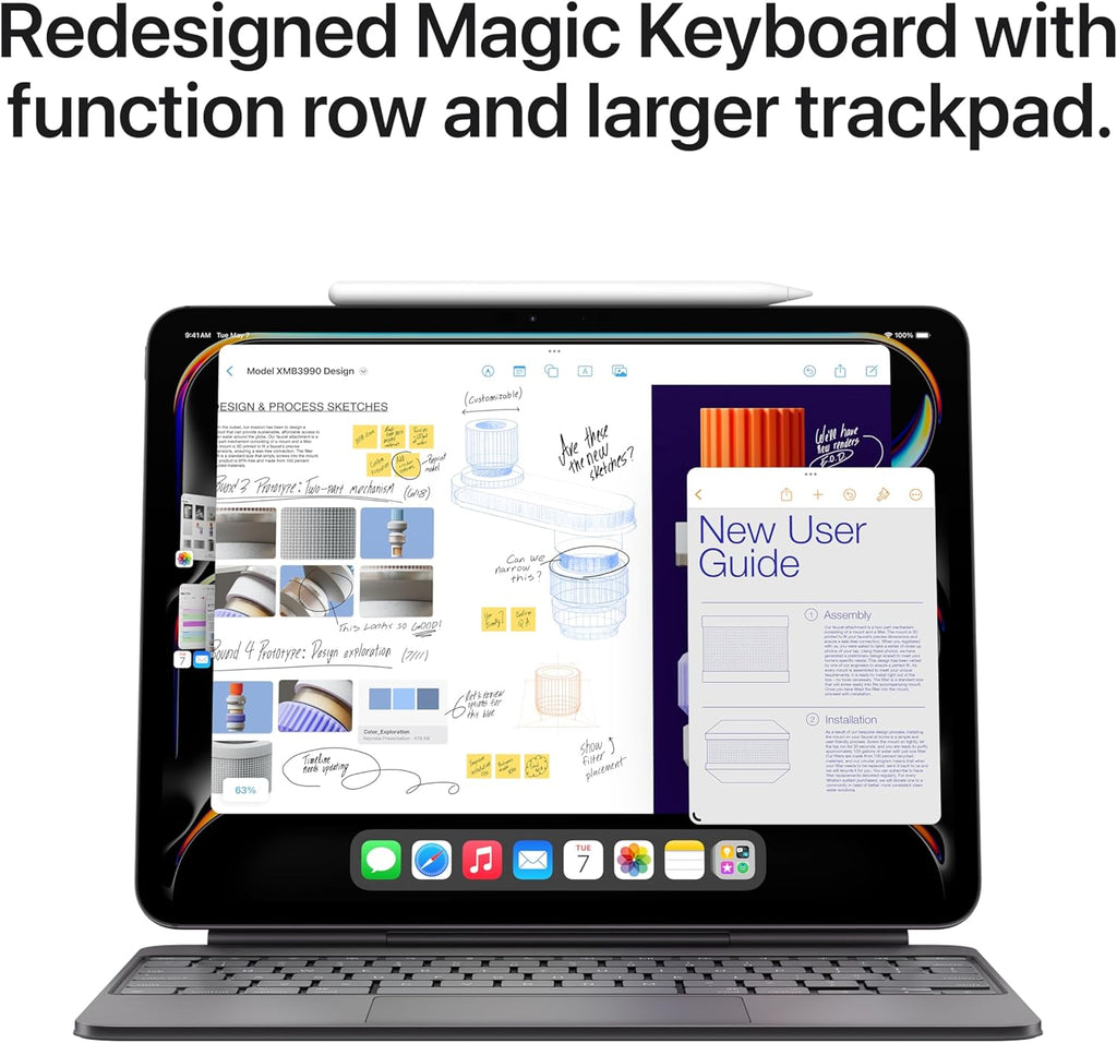 Apple iPad Magic Keyboard Case for iPad Pro 11-inch (M4) US English - Black (Renewed)