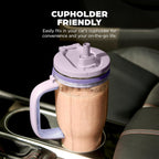 Ninja Blendboss™ | Personal Blender for Smoothies & Frozen Drinks | 26oz Travel Tumbler with LeakProof Lid, Chug Spout & Detachable Straw | Auto-iQ Technology | Lavender Lemonade | DB351PR