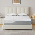 Extra Firm Mattress Queen 14 Inch, Green Tea/Gel Memory Foam Mattress with Fiberglass-Free Cover,Two Side White Medium Firm/Extra Firm High-Density-Mattress for Back Pain,CertiPUR-US,in USA, 80"x 60"