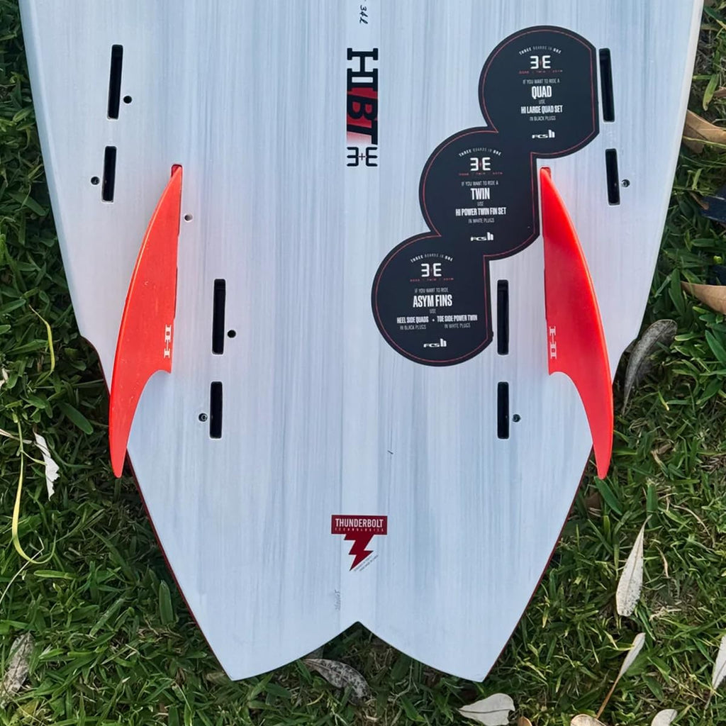 FCS II Harley Ingleby Surfboard Twin Fin Set – Performance Glass Twin Fins Compatible with FCS II Plug System