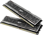 Silicon Power Value Gaming DDR4 RAM 16GB (2x8GB) 3200MHz (PC4 25600) 288-pin CL16 1.35V UDIMM Desktop Memory Module with Heatsink Grey SU016GXLZU320BDAJ5