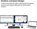 HP USB-C 100W G6 Dock  Future-Proof Design with Ambient LED Lighting and On-Screen Display Notifications  Additional USB-C Ports  Upgraded HDMI 2.1 Port  Upgraded to a 120Hz Refresh Rate