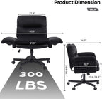 Bestier Criss Cross Office Chair with Flip-Up Armrests, Swivel Makeup Vanity Chair with Wheels & Side Pockets, Cross Legged Office Chair for Home Office, Bedroom, Black Velvet