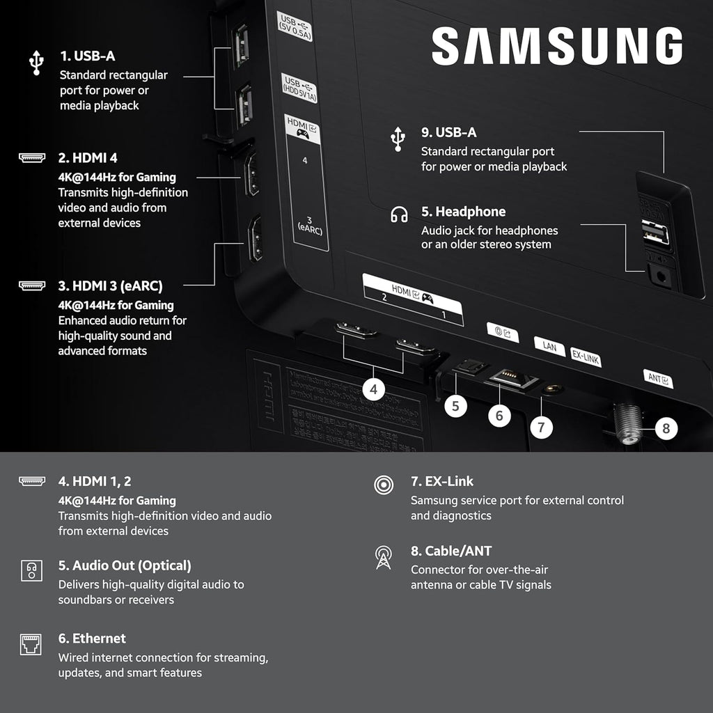 Samsung 65-Inch Class OLED S90F 4K Smart TV (2025 Model) NQ4 AI Gen3 Processor  4K AI Upscaling Pro  OLED HDR +  Motion Xcelerator 144Hz  Samsung Vision AI  Alexa Built-in