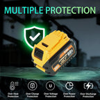 9Ah DCB609 Battery Replacement for Dewalt Flexvolt 20V/60V Max Lithium Ion Batteries