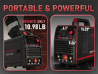 YESWELDER 135A MIG Welder, 110V Flux Core MIG/Lift TIG/Stick 3-in-1 Large LED Digital Display Welding Machine IGBT Inverter Welder