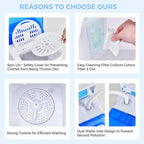 Giantex Portable Washing Machine, Twin Tub Washer and Dryer Combo, 13lbs Compact Mini Laundry Clothes Washer, Built-in Drain Pump, Semi-Automatic Wash and Spin Cycle for Apartment Dorm Camping RV