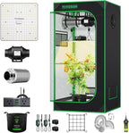 VIVOSUN Grow Tent Kit  2 × 2ft 1-Plant System  WiFi-Controlled Grow System with Full Spectrum LED Grow Light  Automatic Ventilation  GrowHub Outlet A22 with Temperature and Humidity Sensor