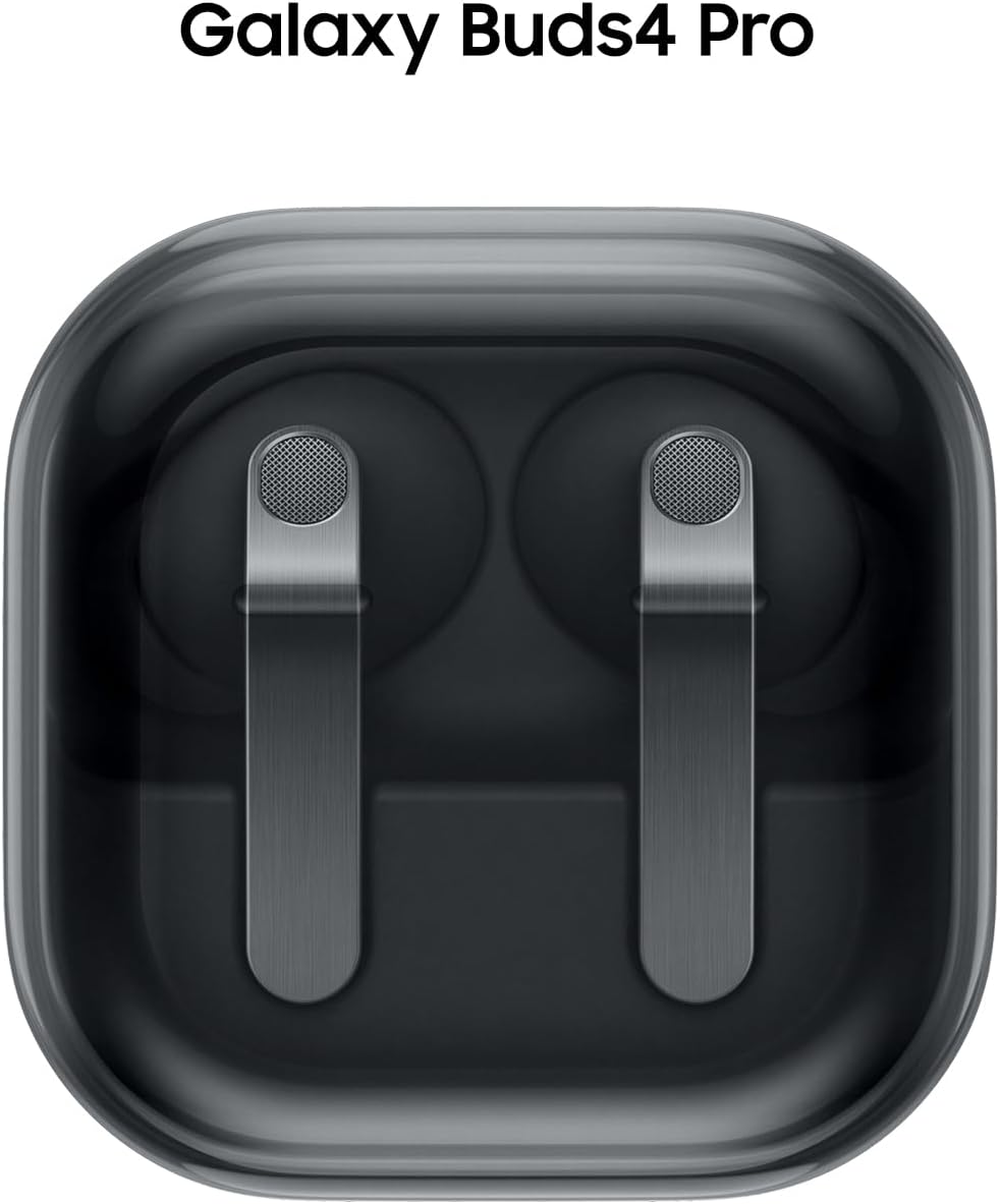 Samsung Galaxy Buds 4 Pro (2026) AI True Wireless Bluetooth Earbuds  Hi-Res Audio  2-Way Speaker  ANC 2.0  Optimized Comfort  IP57  Live Translation  Black US Version  2 Yr Warranty