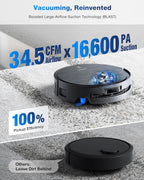 ECOVACS DEEBOT X9 PRO Omni Robot Vacuum and Mop, 16,600Pa Suction, OZMO Roller Self-Washing Mop, ZeroTangle 3.0, Triple Lift System, AI Navigation, Hands-Free Station
