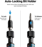 Capri Tools CP21075 Certified Limiting Torque Screwdriver Set, Small, Black, 10-50 in-lbs / Manual