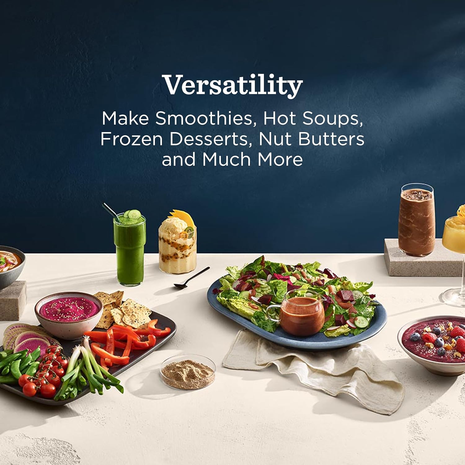 Vitamix Ascent X4 Gourmet SmartPrep Kitchen System, Professional-Grade Blender, Stainless-Steel Blades, 12-Cup Food Processor Attachment with 4 Discs, 48 Oz Blender Container, White