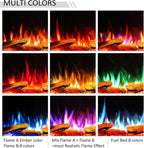 LegendFlame 51" W Smart Build in Electric Fireplace Insert, 1-2-3 Sided View, Heater 750W/1500W, Multi Colors of Flame & Fuel Bed, Alexa/Google Assistant Enabled