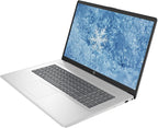 HP 17.3" HD+ Business & Student Laptop Computer  16GB RAM 1TB SSD  8-Cores Intel Core i3 Processor  Windows 11 Pro  Numeric Keypad  Wi-Fi 6  PLUSERA Earphones & 8-in-1 Hub  Natural Silver