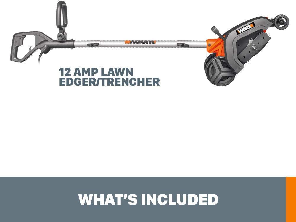 WORX 12 Amp 7.5’’ Electric Lawn Edger & Trencher, Corded, WG896