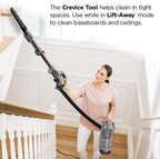 Shark AZ2002 Vertex Powered Lift-Away Upright Vacuum with DuoClean PowerFins, Self-Cleaning Brushroll, Large Dust Cup, Pet Crevice Tool, Dusting Brush & Power Brush, Silver/Rose Gold