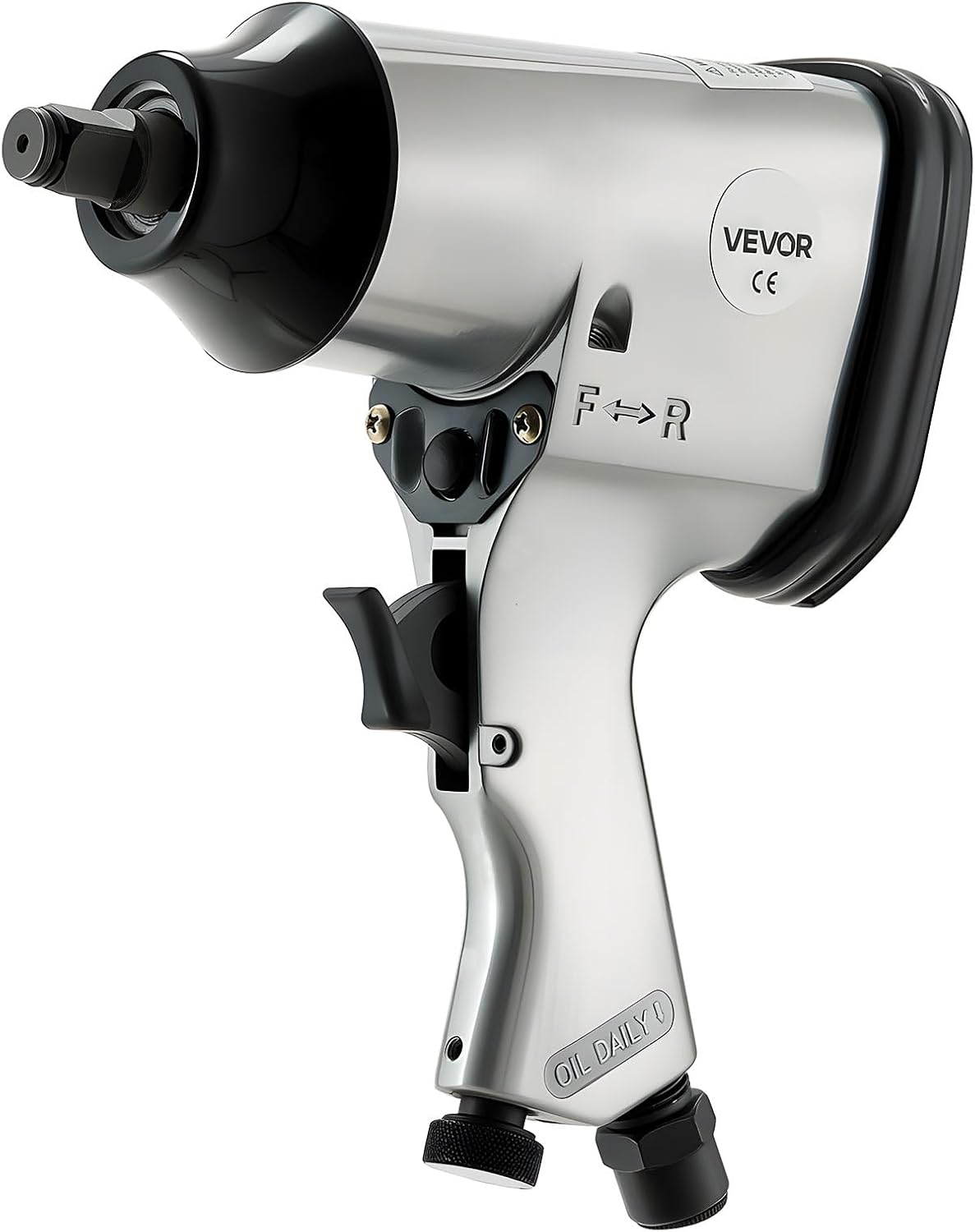 VEVOR 71 Pieces Pro Air Tool and Accessories Kit - 1/2" Air Impact Wrench, 3/8" Ratchet Wrench, 1/2" Die Grinder, 4500BPM Hammer, Blow Gun for Auto Repair, Home DIY Project - Storage Case Included